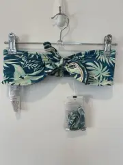 RIP CURL Women‘s Sun Rays Bandeau Bikini Top Size XS NEW Tie Front