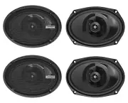 (4) Memphis Audio PRX6902 6x9" 120 Watt Car Speakers w/PEI Dome Pivot Tweeters