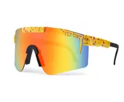 Outdoor Flat Top Sun Glasses TR90 C2 Frame Mirrored Lens Windproof Sport Polarized Sunglasses for Men UV400 Go Hiking
