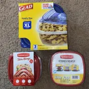 Glad And Rubbermaid Tupperware Lot Of 10 Brand New