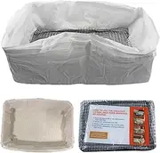 Litter Liner | 10pcs Drawstring Kitty Litter Box Box, FECS Cat Filter Clean Quick for Cat Litter Tins, Extra Thick Cat Poop Bags