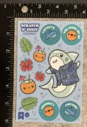 Pipsticks Scratch N’ Sniff Stickers Coconut Shark Cocktail Pipstickers