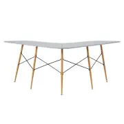 Teamson Home - Roberto Boomerang L Shaped Desk