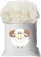 Wool Stuffing, Sheep Wool Filler, Organic Wool Filling, Animal Fiber Used for Batting, Spinning, Felting, Dryer Balls and Wool Roving, 1 Pound/Bag