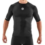 Skins Series 1 SS Top Black Mens Compression Short Sleeve Top SO00100049001