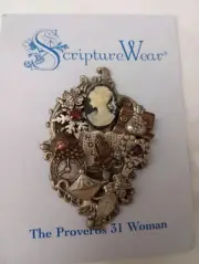 Scripture Wear Brooch Pin Prayer New 1998