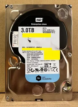 【G】WD SE WD3000F9YZ 3.0TB 3.5吋硬碟電路板