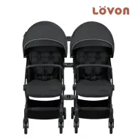 在飛比找momo購物網優惠-【LOVON】GENIE 雙人推車 雙寶組(嬰兒推車 雙車智