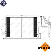 CONDENSER AIR CONDITIONING 35507 FOR MAZDA 3 Y601/Y603/Y605/Y642/Y406 1.6L 4cyl