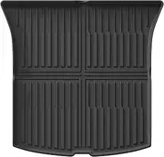 LUCKEASY Trunk Mat for Tesla Model Y 2026 2025 Juniper New 5 Seat Cargo Liner Cargo Mat TPE Floor Mat All-Weather Anti-Slip for Model Y Juniper Accessories Black