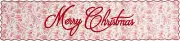 Mud Pie Toile Christmas Table Runner; 16" x 72"