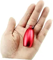 OATIPHO 2pcs Medicine Fob Holder Mini Oval Aluminum Keychain Case Durable Anodized Random Color for Pills and Matches Easy Clip Design Random Color