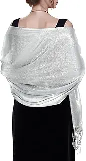 [Jmkcoz] Women's Pashmina Shawls Wraps Scarf for Evening Dresses Bridal Bridesmaid Wedding Winter Large Warm Soft Silky Scarves