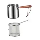 Deep Frying Pot Home Use Oil Strainer Multifunction Nonstick with Handle French