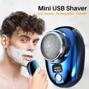 Mini Portable Electric Razor for Men USB Rechargeable Shaver Beard Trimmer 2025