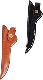 HONMEET 2Pcs Barber Shear Covers Durable PU Leather Scissors Protective Sleeves for Safe Storage Hairdresser Scissors Cover for Professional Hair Cutting Tools