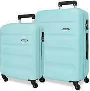 [ROLL ROAD] Flex Suitcase Set Ochre 55/65 cm Rigid ABS Side Combination Lock 92L 5.7 kg 4 Wheels