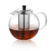 1500ml Glass Teapot with Removable Stainless Infuser(50oz), Stovetop Safe Lar...