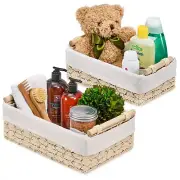 Sorbus Storage Wicker Baskets for Baby Room, Bedroom - Set OF 2