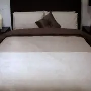 Chocolate 3 Tone Quilt Cover Set + Fitted Sheet