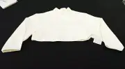 ASOS Women's Cocoon Sleeve Funnel Neck Crop Top AC2 Coconut Milk Large NWT