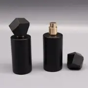 Empty Refillable Travel Thick Glass Perfume Bottle With Spray Atomizer