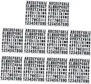 jojofuny 10 Pack DIY Alphabet Number Stickers Mailbox Address Decals Self-Adhesive for Decor