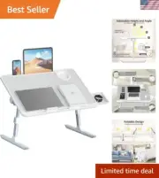 Lap Desk for Bed, Folding Laptop Stand for Bed Table, Adjustable Portable Lap...