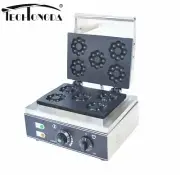 Commercial Nonstick Electric 5pc Flower Doughnut Donut Maker Machine Baker