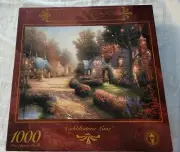 Vintage Thomas Kinkade Cobblestone Lane 1000 piece Ceaco Puzzle sealed