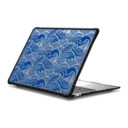 MacBook Air 13-inch (M1 / Intel) Impact Case Japanese blue waves pattern - clear