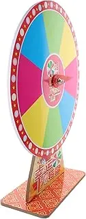 WOONEKY Roulette Game Party Prize Wheel Rotating Wheel for Prizes Prize Wheel for Fortune Game Wheel Raffle Wheel Wall Fortune Prize Wheel Fortune Game Prize Wheel Party Game Props