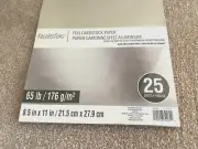 Recollections " SHINY SILVER FOIL CARDSTOCK PAPER " 8.5" x 11" 25 sheets
