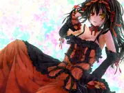 Anime cleavage date a live heterochromia tokisaki Playmat Gaming Mat