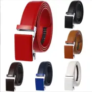 Microfiber Leather Men's Ratchet Belt Belts For Men Adjustable Automatic Buckle