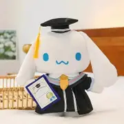 Kawaii 30cm Graduation Plush Pillow - My Melody Kuromi Cinnamoroll Hello Kitty
