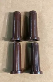 Set of (4) 1/2" Roller/Caster Socket Sleeve Plastic Inserts for bed legs