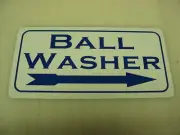GOLF BALL WASHER Metal Sign RIGHT ARROW Metal Sign 6x12