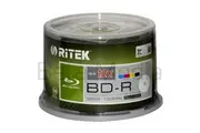 Ritek Blu-ray BD-R 12x 25GB Full Hub inkjet printable blu ray BDR discs