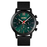 Fashion Men Watch 3Atm Waterproof Luminous Date Display Quartz Watch Green Colour
