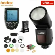 AU Godox V1-S TTL Round Head Flash Speedlight+AK-R1 Accessories+Xpro-S for Sony