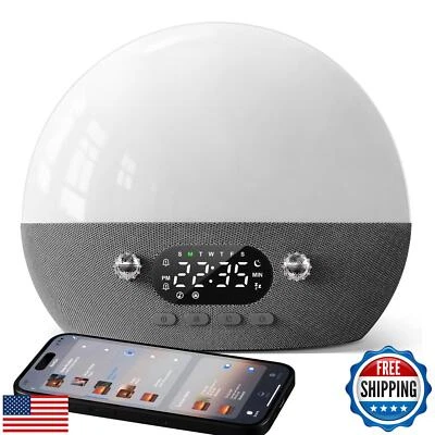 Dekala RestOnn Sunrise Alarm Clock Sunset Sound Machine 7-Day Programmable Lo
