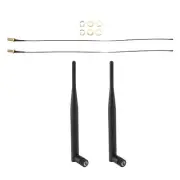 1X(2 x 6dBi 2.4GHz 5GHz Dual Band WiFi RP-SMA Antenna + 2 x 35cm U.fl / 5042