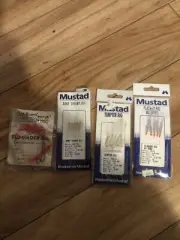 4 Packs Mustad Rigs (flounder,shrimp,tempter,flasher)