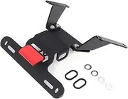 License Plate Tail Light Holder For CB650R For CBR650R 2019-2013 Motorcycle License Plate Holder Tail Tidy Rear Fender Eliminator LED Light(Red)