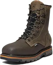 [Timberland PRO] Men's True Grit 8 Inch Composite Safety Toe Side-Zip Waterproof Industrial Western Work Boot