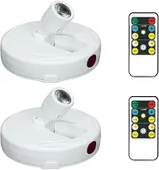 KANESIKI Wireless Spotlight Battery Powered, LED Accent Lighting with Remote and Timer, Display Puck Lights, Stick Uplight for Tree Portrait Gallery Picture Dartboard Painting Art Photo Plant