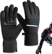 [Generic] Snow Gloves, Cold Weather Gloves, Winter Windproof Gloves for Men Women, Thermal Snowboard Gloves, Touchscreen Snow Gloves for Outdoor Skiing, Cycling