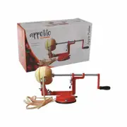 Appetito Red Apple Peeler and Corer with Suction Base