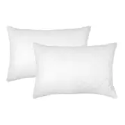 2pc Ardor Boudoir Quilted Microfibre Soft Pillow Protector White 50x75cm